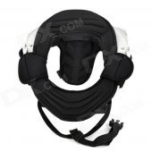 Motorcycle Cycling Neck Brace Support - Black + White (Free Size)