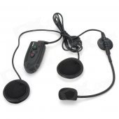 Motorcycle Helmet Bluetooth V2.0 Headset - Black