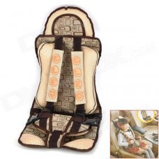Children Car Safety Seat Harness Secure Belt - Beige + Brown Children Car Safety Seat Harness Secure Belt - Beige + Brown