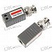 Video Balun Transceivers - Shielded BNC Video over UTP Cable Adapters (2-Piece Set)