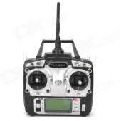 Flysky FS-T6 2.4GHz 6-CH 2.9" LCD TX Transmitter + RX Receiver Radio Control System - Black (8 x AA)