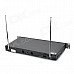 EU-630 3.0" LCD 2-Channel Wireless Microphone System w/ Dual Wireless Microphones - Black + Silver EU-630 3.0" LCD 2-Channel Wireless Microphone System w/ Dual Wireless Microphones - Black + Silver