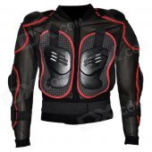 YW002 Square Mesh Motorcycle / Cycle / Racing Safety Body Protection - Black + Grey + Red (L)