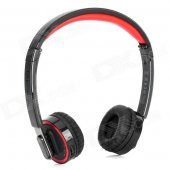 Rapoo H6080 Folding Bluetooth V4.0 Headphones Headset w/ Voice Recognition - Black + Red