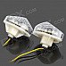 DIY 2.25W 120lm 15-LED Yellow Light Motorcycle Decoration Turn Signal Lamp (2 PCS / 12V) DIY 2.25W 120lm 15-LED Yellow Light Motorcycle Decoration Turn Signal Lamp (2 PCS / 12V)