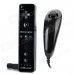 Wii GOiGame Motion Plus w/ Silicone Sleeve + Nunchuck Controller - Black Wii GOiGame Motion Plus w/ Silicone Sleeve + Nunchuck Controller - Black