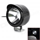 Waterproof 3W 270lm LED White Light Motorcycle Headlamp - Black (12~80V)