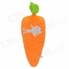 2543 Carrot Shaped PP Cotton Plush Throw Pillow - Orange (40cm-Length)