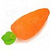 2543 Carrot Shaped PP Cotton Plush Throw Pillow - Orange (40cm-Length)
