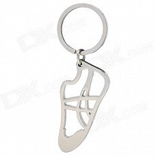 Sneakers Shaped Zinc Alloy Key Chain - Silver