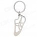 Sneakers Shaped Zinc Alloy Key Chain - Silver