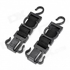 CQS-001 Multi-Function Vehicle Seat Plastic Car Hooks - Black (2 PCS) CQS-001 Multi-Function Vehicle Seat Plastic Car Hooks - Black (2 PCS)