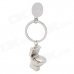 Creative Toilet Shape Zinc Alloy Keychain - Silver