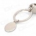 Creative Toilet Shape Zinc Alloy Keychain - Silver