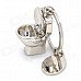 Creative Toilet Shape Zinc Alloy Keychain - Silver