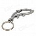 Cute Dolphin Shape Zinc Alloy Keychain - Silver Grey