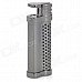 Cool Alloy Butane Jet Torch Cigar Lighter - Dark Silver