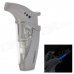 Stylish Windproof Butane Torch Lighter - Silver Grey Stylish Windproof Butane Torch Lighter - Silver Grey
