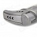Stylish Windproof Butane Torch Lighter - Silver Grey Stylish Windproof Butane Torch Lighter - Silver Grey