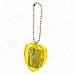 Delicate Mechanical Heart Shaped Acrylic Music Box w/ Keychain - Yellow Delicate Mechanical Heart Shaped Acrylic Music Box w/ Keychain - Yellow