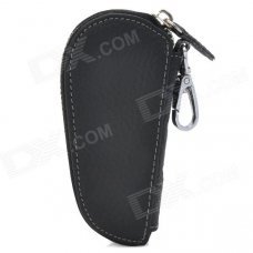 608 Genuine Leather Key Case Holder w/ Zipper - Black (5~6 Keys) 608 Genuine Leather Key Case Holder w/ Zipper - Black (5~6 Keys)