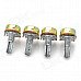B500K Volume Control Potentiometer for Guitar / Bass - Brown + Silver (4 PCS) B500K Volume Control Potentiometer for Guitar / Bass - Brown + Silver (4 PCS)