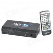 High Speed 40km/h H.264 HDMI 1080P MPEG4 Mobile Digital Car DVB-T2 TV Receiver - Black + White