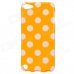 Polka Dot Style Protective TPU Back Case for Ipod Touch 5 - Orange + White Polka Dot Style Protective TPU Back Case for Ipod Touch 5 - Orange + White