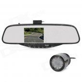WiindStone BT728SE 3.5" TFT Bluetooth 2.0 + EDR Rearview Mirror w/ Camera
