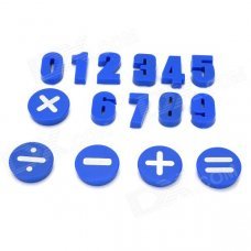 Funi CT-992 Arabic Numerals Numbers Symbol Shape Magnet Stickers - Blue (15 PCS) Funi CT-992 Arabic Numerals Numbers Symbol Shape Magnet Stickers - Blue (15 PCS)