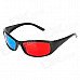 TengLang Stylish Professional Lens Anaglyphic Red + Blue 3D Glasses - Black TengLang Stylish Professional Lens Anaglyphic Red + Blue 3D Glasses - Black