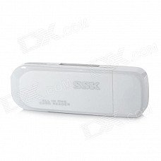 SSK SCRM-060 Multi-in-One USB 2.0 Card Reader for SD / MS / Micro SD / TF - White SSK SCRM-060 Multi-in-One USB 2.0 Card Reader for SD / MS / Micro SD / TF - White
