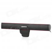 iKANOO N12 Portable USB Music Speaker - Deep Pink + Black