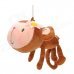 Plush + PP Cotton Plush Monkey Doll Toy - Brown + Light Yellow