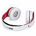 Syllable G08-002 Folding Design Wireless Bluetooth V2.0 Stereo Headphones w/ Mic - White + Red Syllable G08-002 Folding Design Wireless Bluetooth V2.0 Stereo Headphones w/ Mic - White + Red