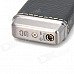 Zinc Alloy + PU Butane Gas Lighter for Smoking Pipe - Black + Silver Zinc Alloy + PU Butane Gas Lighter for Smoking Pipe - Black + Silver