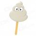 DB07 Cute Excrement Cartoon Role Popsicle Style Doll Toy - Grey + White