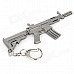 142 Unique Zinc Alloy Toy Gun Keychain - Silver Black