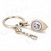 Zinc Alloy Half Heart Style Keychain w/ "I Love You" Sound Effect for Lovers - Silver