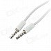 3.5mm Male to Male Stereo Audio Cable - White (120cm) 3.5mm Male to Male Stereo Audio Cable - White (120cm)