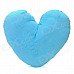 124 Heart Shape Rainbow Cloud Lint + Coral Fleece Cushion Pillow - Multicolored
