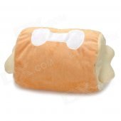 Bone Shaped Warm Hand Throw Pillow - Brown