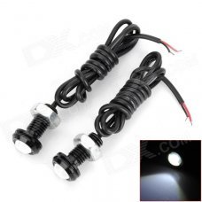 LY158 1.5W 102lm Eagle Eye White Light LED Car Daytime Running Light - (DC 12V / 2 PCS / 70cm-Cable) LY158 1.5W 102lm Eagle Eye White Light LED Car Daytime Running Light - (DC 12V / 2 PCS / 70cm-Cable)
