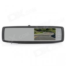RV-430 4.3" TFT LCD Dual Display Car Vehicle Rearview Mirror Monitor - Black RV-430 4.3" TFT LCD Dual Display Car Vehicle Rearview Mirror Monitor - Black
