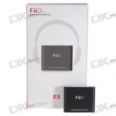 FiiO E5 3.5mm Earphone Volume Booster Power Amplifier (Black) FiiO E5 3.5mm Earphone Volume Booster Power Amplifier (Black)