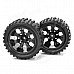 1:10 Scale Replacement Rubber Tires for R/C Off-Road Car / Truck - Black (4 PCS)