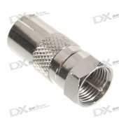 Belling-Lee PAL TV Antenna Plug to F-Cable Connectors (2-Pack)