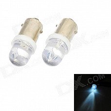 BA9S 0.15W 5lm 1-LED White Light Car Indicator Bulb - Transparent (2 PCS / DC 12V) BA9S 0.15W 5lm 1-LED White Light Car Indicator Bulb - Transparent (2 PCS / DC 12V)