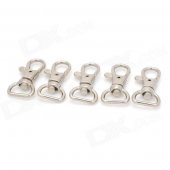 Zinc Alloy Quick Release Clasp - Silver (5 PCS)