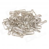20104 Stainless Steel Keychain Clips - Silver (50 PCS)